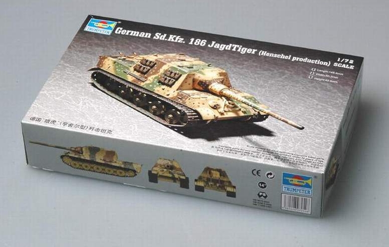 1/72 GERMAN SDKFZ 186 JAGDTIGER HENSCHEL