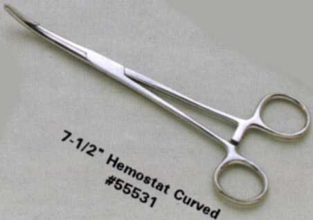 7 1/2IN CURVED HEMOSTAT