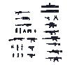 Mini Weapons and Accessories Compatible Combo Pack, 27 pcs