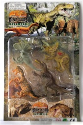 LARGE CARDED DINO SET IV, 2 ASST STYLES